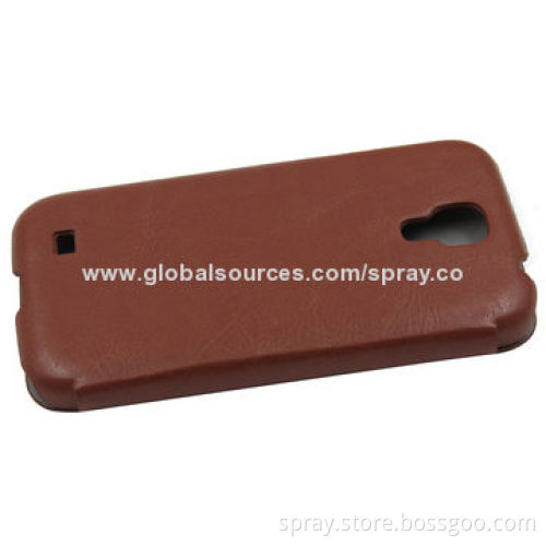 PU Leather Flip Case Cover for Samsung Galaxy S4, PC Holder Inside